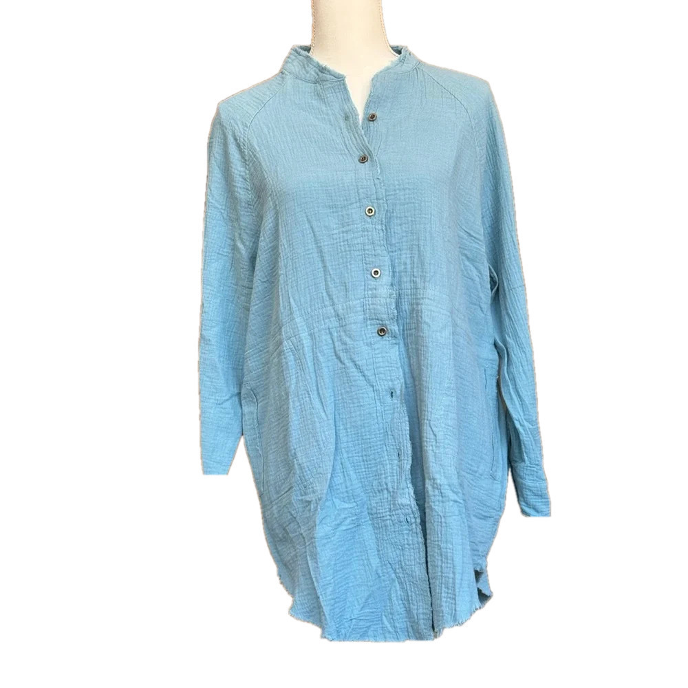 Paint Colors Overshirt, size S. Sea foam green